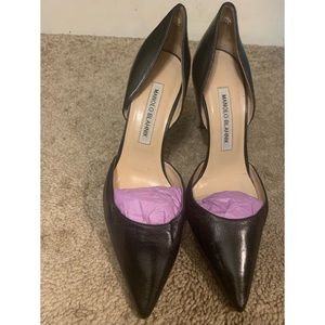 Vintage AUTHENTIC leather Manalo Blahnik heels